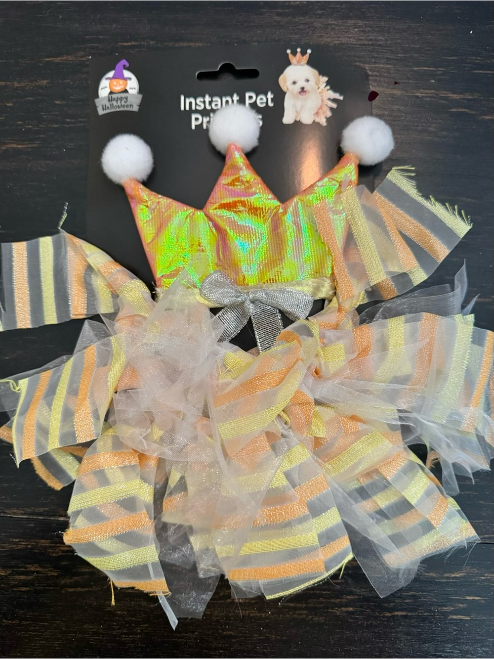 New! Happy Halloween Instant Pet Dog Cat Princess Costume